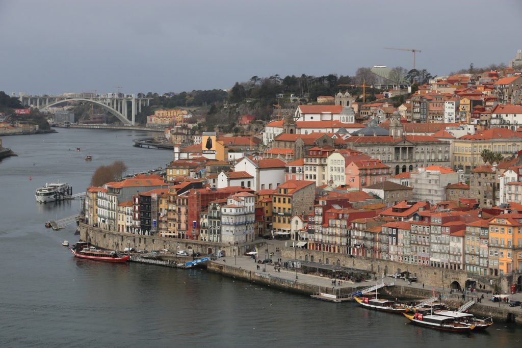 A cidade do Porto em Portugal